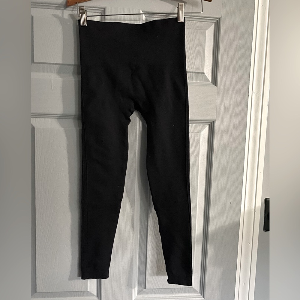Spanx Black Leggings Spanx Leggings Full Length Black Seamless Leggings